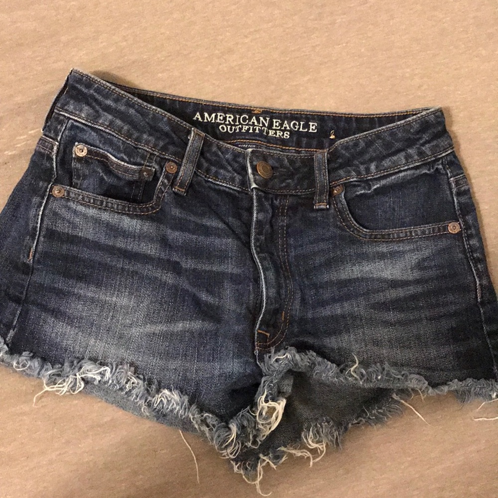 American Eagle mid-rise jean shorts